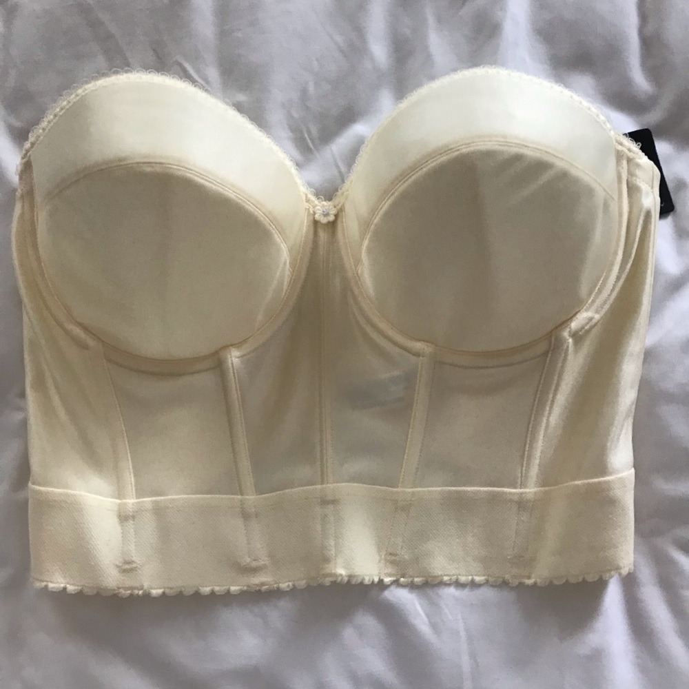 Dominique strapless bra with corset  Size 38D
